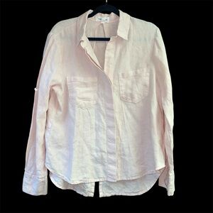 Women's Light Pink Button Down Shirt
